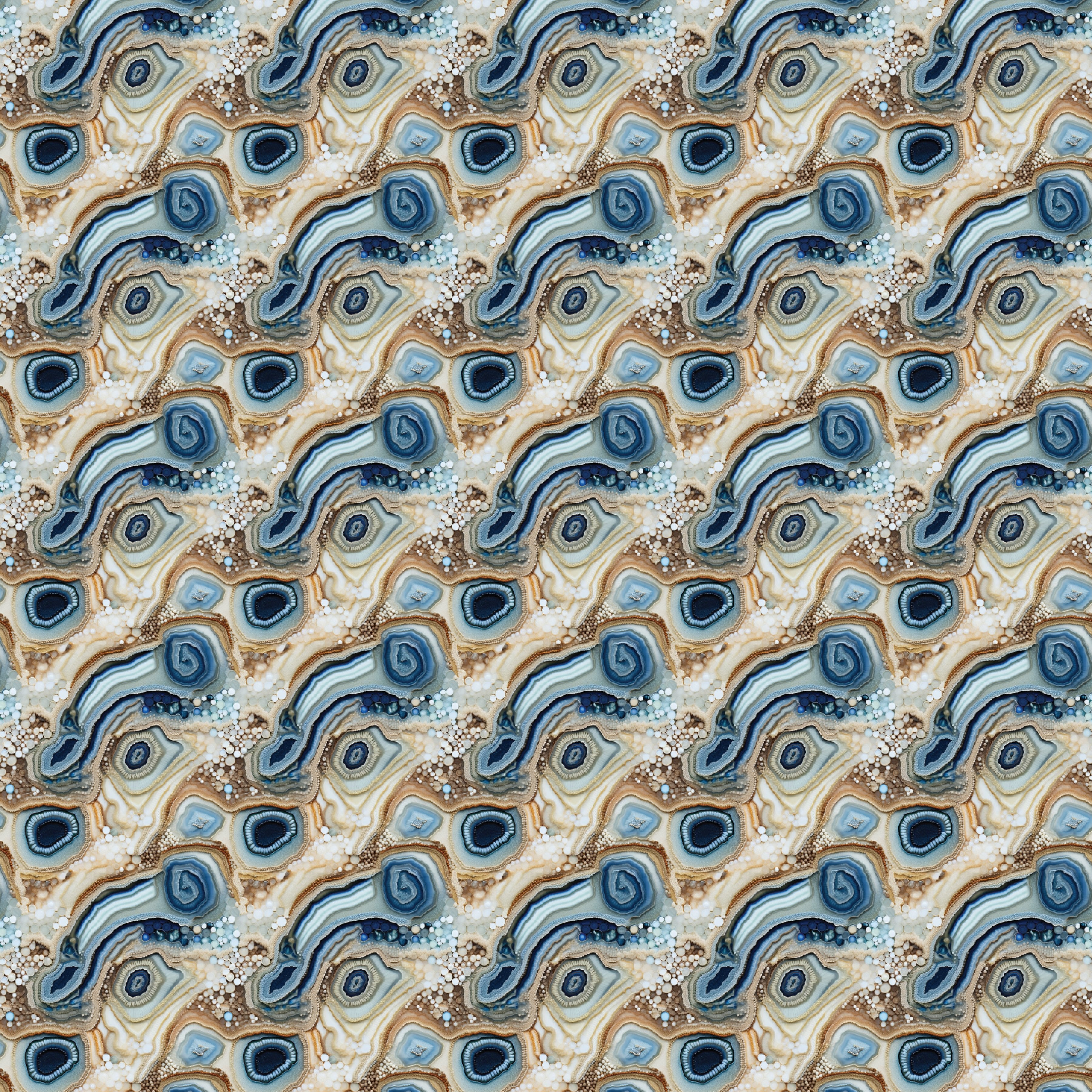 Beachy Geode Pattern Acrylic Sheets - CMB Pattern Acrylic